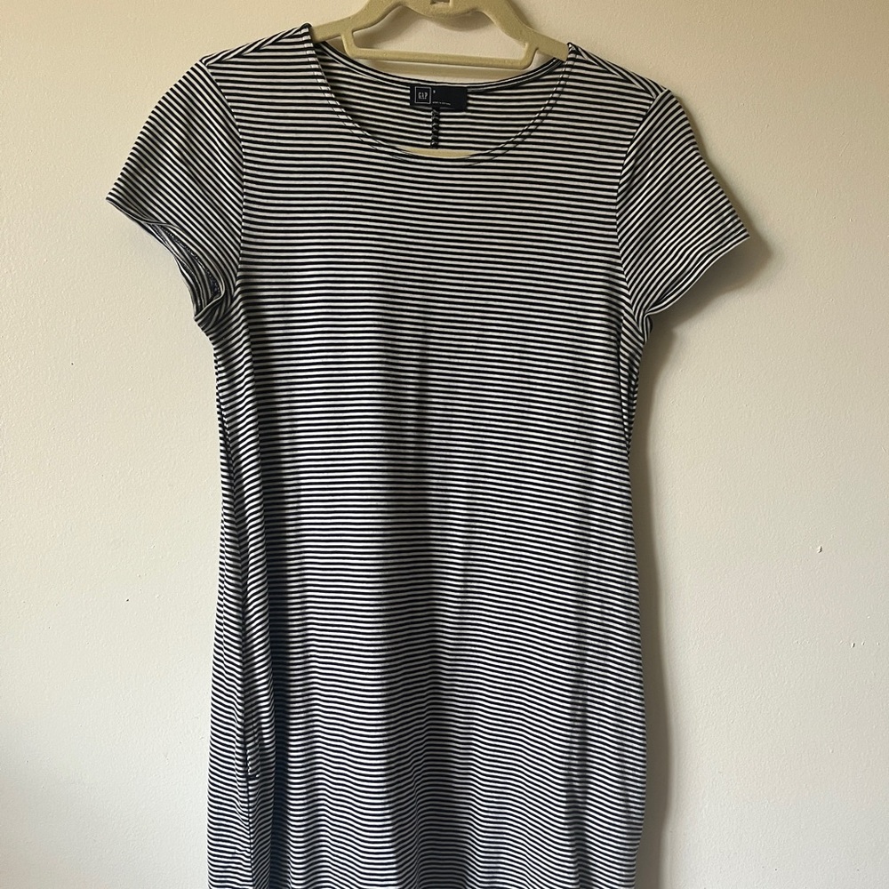 Striped Gap swing dress with pockets